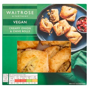 Waitrose Vegan Creamy Onion & Chive Rolls
