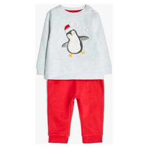 SWEAT PENGUIN SET RDMI 9-12M