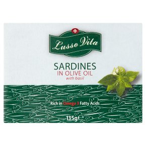 Lusso Vita Sardines Olive Oil with Basil