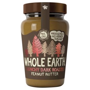 Whole Earth Crunchy Dark Roasted Peanut Butter