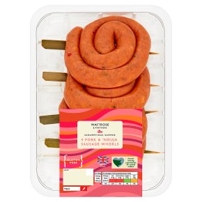 Waitrose Pork & Nduja Sausage Whorls 4s