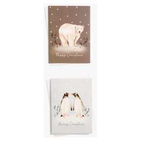 John Lewis Christmas Penguins Card
