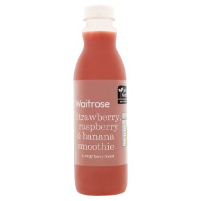 Waitrose Strawberry Raspberry & Banana Smoothie
