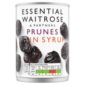 Waitrose Essentials Prunes in Syrup