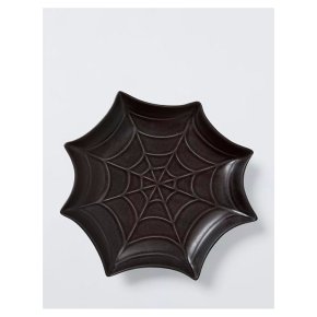 John Lewis Halloween Spider Web Stoneware Dish