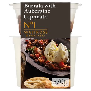 No.1 Burrata with Aubergine Caponata