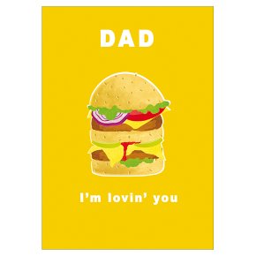 Hamburger Father's Day Card