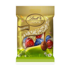 Lindt Lindor Chocolate Mini Easter Eggs Assorted Bag 80g