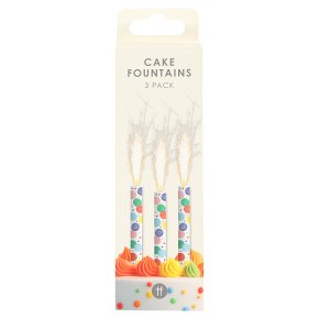 Talking Tables Happy Birthday Cake Fountain 3 pack