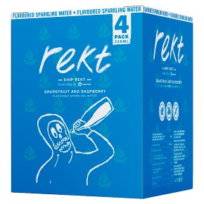 Rekt Ship Rekt Raspberry & Grapefruit Sparkling Water