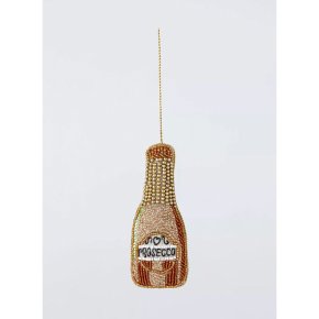 Beaded Prosecco Bottle Bauble