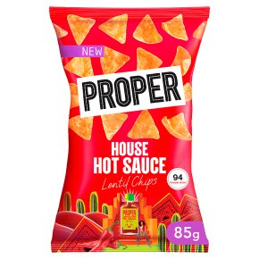 Proper Chips House Hot Sauce Lentil Chips
