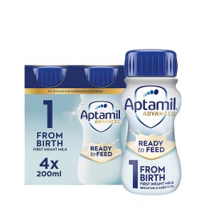 Aptamil Advanced 1 First Infant Milk From Birth 4x200ml