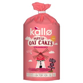 Kallo Puffed Oat Cakes Strawberry