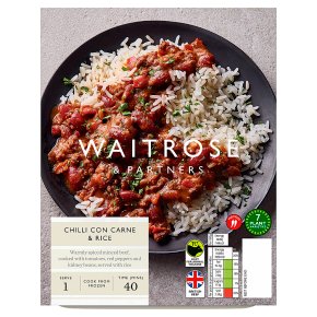 Waitrose Frozen Chilli Con Carne & Rice