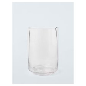 John Lewis ANYDAY Glass Hurricane Candle Holder, Medium, H16cm