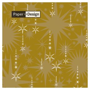 24cm Sprinkle Rain Gold Napkin (20s)
