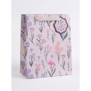 White Floral Gift Bag
