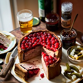 No. 1 Pork, Turkey & Cranberry Pie