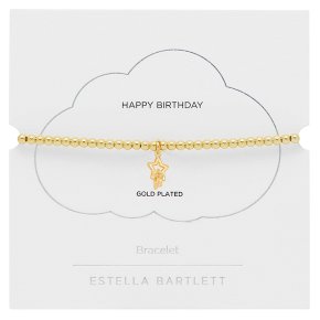 Estella Bartlett Sienna Double Star Happy Birthday Bracelet