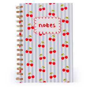 Fenella Smith Wire Bound Notebook, Cherry Land