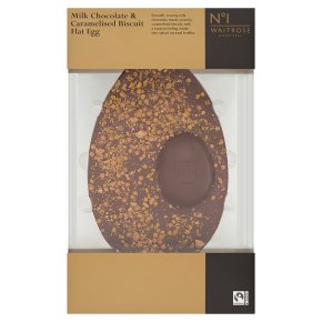 No1 Milk Chocolate & Caramelised Biscuit Flat Egg