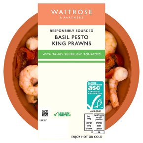 Waitrose ASC Basil Pesto King Prawns