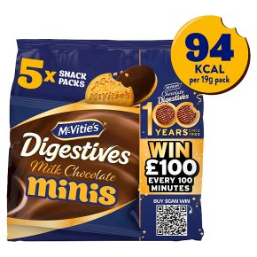 McVitie's Digestives Milk Chocolate Minis Snack Packs