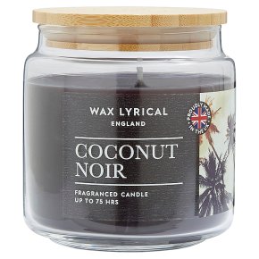 Wax Lyrical Candle, Medium Jar, Coconut Noir