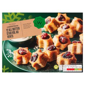 Cooks' Ingredients 12 Star Shaped Vol Au Vents