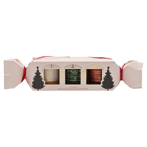 WIDDOP Set of 3 Scented Candles in Cracker Gift Set