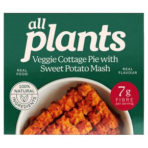 All Plants Veggie Cottage Pie With Sweet Potato Mash