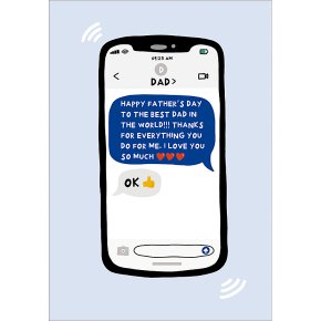 Mobile To Dad Father's Day Card