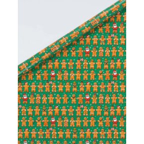 Gingerbead Man Extra Wide Roll Wrap
