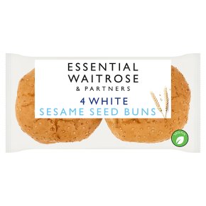 Essential 4 White Sesame Seed Buns
