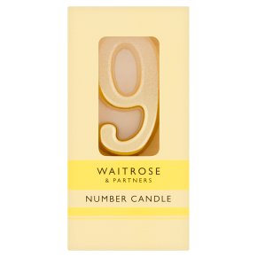 Waitrose 9 Number Candle