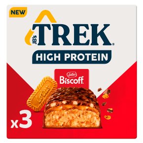 TREK High Protein Lotus Biscoff 3 Bars