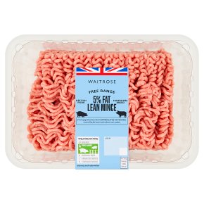 Waitrose Free Range Pork 5% Fat Lean Mince