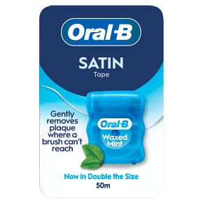 Oral-B Satin Tape Dental Floss Mint 50m