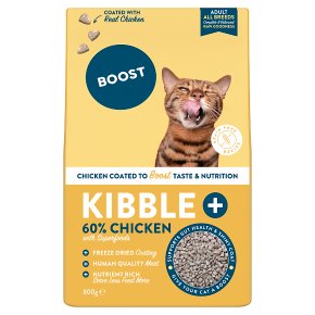 Boost Kibble Plus Freeze Dried Coated Chicken for Cats