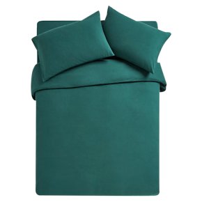 Brushed Cotton Duvet Cover Double Green