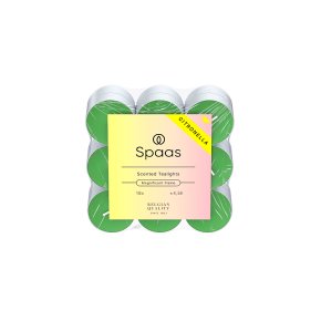 Spaas Lemongrass Scented Tealights, Vivid Green