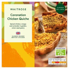 Waitrose Coronation Chicken Quiche