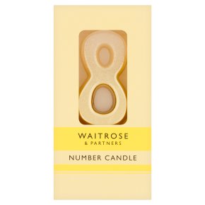 Waitrose 8 Number Candle
