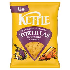 Kettle Tortillas Mature Cheddar & Red Onion