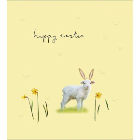 Lamb, Happy Easter Card