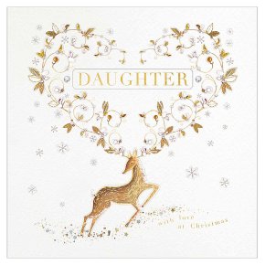 Embroidered Deer Foliage