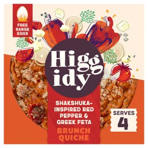 Higgidy Shakshuka-Inspired Red Pepper & Greek Feta Quiche