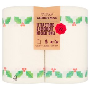 Waitrose Christmas Kitchen Towel