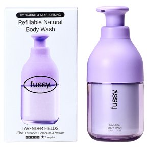 Fussy Refillable Natural Body Wash Lavender Fields